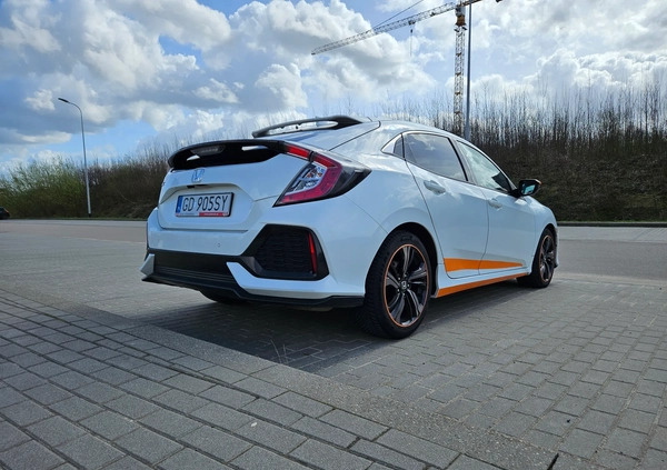 Honda Civic cena 60900 przebieg: 122250, rok produkcji 2017 z Gdańsk małe 79